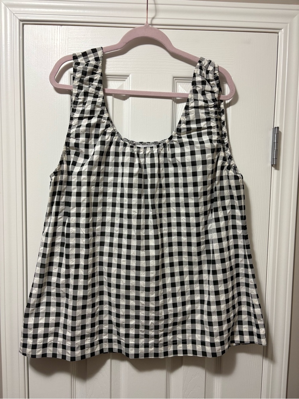 Joe Fresh Black and White Gingham Tank